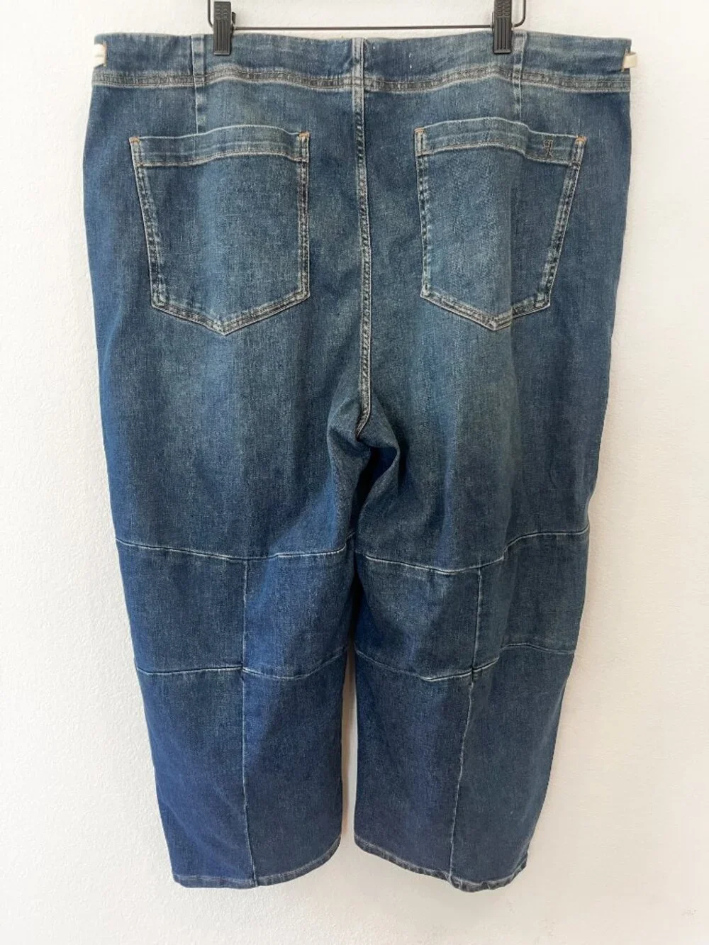 NWT Anthropologie Pilcro Tie Waist Barrel Jeans Medium Wash Size 18W - Picture 3 of 6